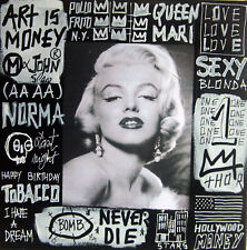 SPACO signed MARILYN MONROE tableau POP street ART graffiti french PAINT canvas