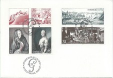 SUEDE : ENVELOPPE PREMIER JOUR 1972 ART GUSTAVIEN