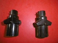 1 DOUILLE AVEC INTERRUPTEUR VOLEUSE ANCIENNE B22 2 prises femelle Ø 4 mmBAKELITE