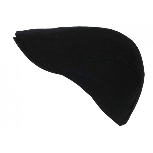 Casquette beret noir coton - casquette, en