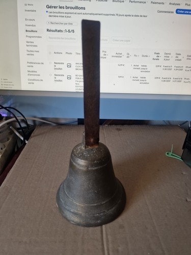 Ancienne cloche bronze - ancienne, .