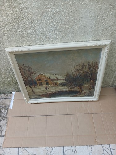 Ancien tableau huile sur - ancien,