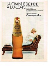 PUBLICITE  1968  CHAMPIGNEULLES  bière