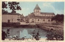 SAINT-LOUP-de-la-SALLE Le Bourg et Route de Beaune à Verdun (l'Eglise)