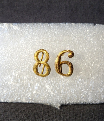 Chiffres képi coiffure 86e