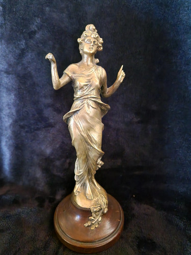 Statuette art nouveau femme - art, en
