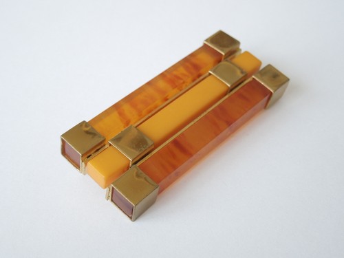 Broche art déco bauhaus - broche, en