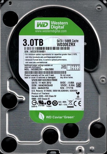 Wd30ezrx 00az6b0 dcm - wd30ezrx-00az6b0,