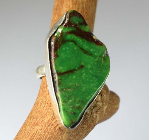 Bague brute certifiée - , pierre