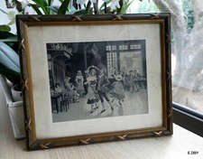 Ancien tableau soie - tableau, nf