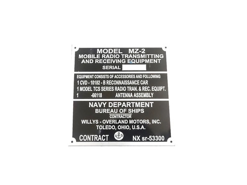 Données plaque pour 2 - plaque, mz-2