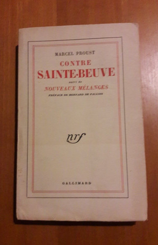Contre sainte beuve - contre, marcel