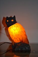 lampe table hibou chouette zoomorphe style sculpture art deco light