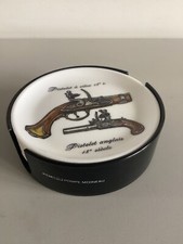 DESSOUS DE VERRE ARMES ANCIENNES LOT DE 6 pistolet Silex Revolver Broche