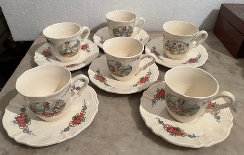 Service six tasses café - service,