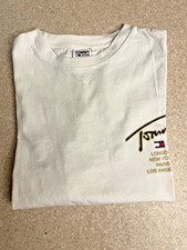 tee-shirt homme manches courtes  Tommy M blanc marque Tommy Jeans excellent etat