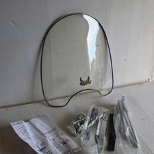 PARE-BRISE CUSTOM CHROME UNIVERSEL 48 cm NEUF AVEC FIXATIONS ET NOTICE TD07-1002