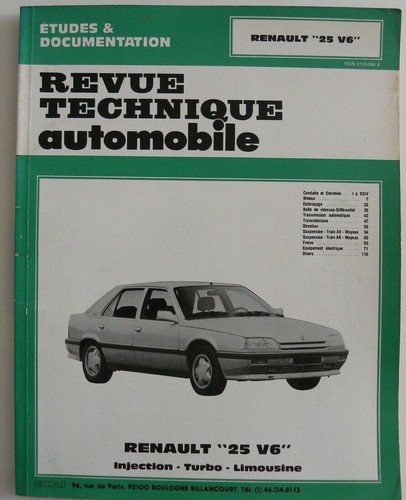 Revue technique automobile rta - revue,