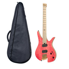 Batking Electric Headless 6 cordes multi-échelles guitare incrustations lumin...