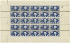 Yvert 398, C. Ader, feuille de