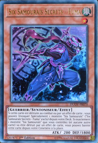Carte duov fr070 six - yu-gi-oh, duov-fr070