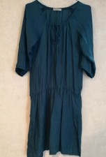 Robe tunique bleu voile bas doublé taille élastique T40 Promod  (1911040)