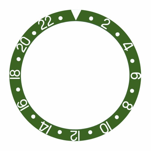 Gmt green bezel insert - gmt,