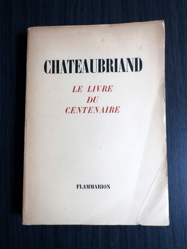 Chateaubriand livre du - livre,