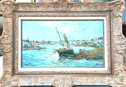 Barton huile sur toile - sur,