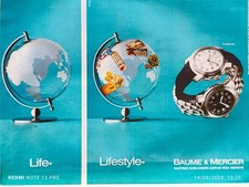 BAUME & MERCIER Vintage Print Ad !! " CAPELAND Watch "