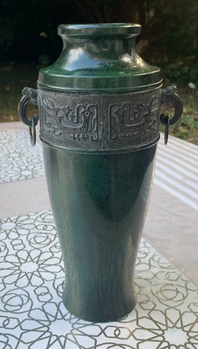 Vase bronze ancien japonais - vase,