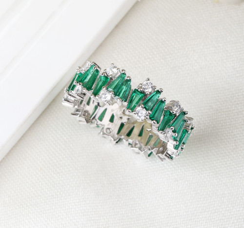 Bague éternité zig zag - Éternité, zig-zag