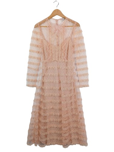 Red valentino robe - robe, dentelle