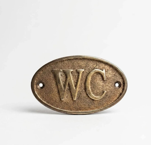 Plaque porte wc - plaque,