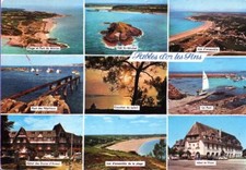 CARTE POSTALE SABLES D'OR LES PINS (22) LE PORT, VUE GÉNÉRALE, HÔTEL DE DIANE