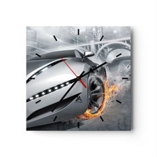 Horloge murale en verre