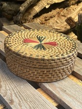 Panier Boîte Vintage En Osier 