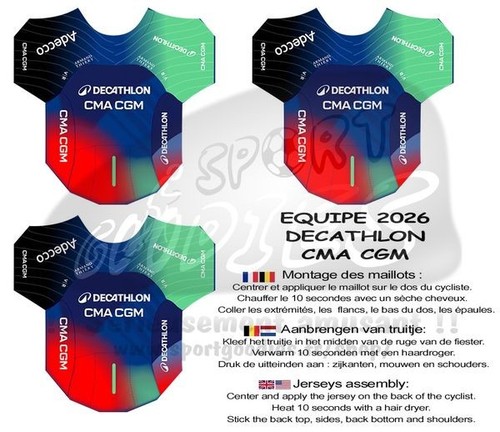 Maillots stickers pour - 3,