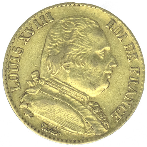 Louis xviii francs 1815 - louis, xviii-20