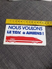 Autocollant vintage TGV Amiens 