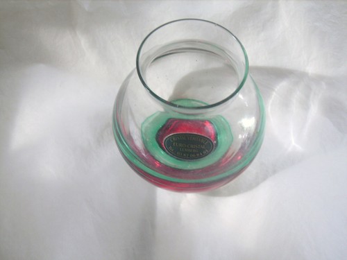 Petit vase boule cristal - en,