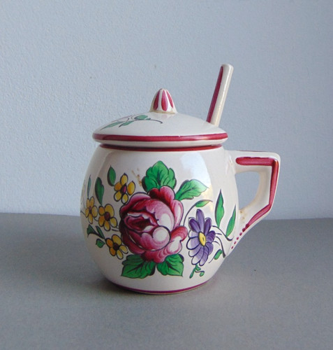 Ancien moutardier faience - ancien,