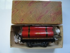 Wagon à cylindres (gros crochets) de JEP en 0 - Bel état dans sa boite d'origine