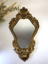 Miroir doré en plâtre -