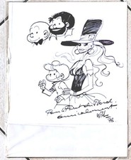 WILL . DESSIN DE TIF ET TONDU D'ISABELLE ET LA SORCIERE CALENDULA 1978