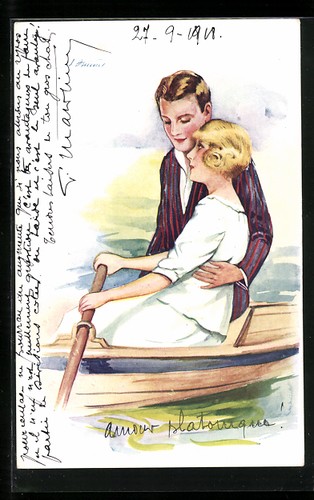 Carte postale artiste - carte,