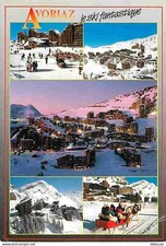 74 - Avoriaz - Multivues - Hiver - Neige - Chevaux - Traineau - CPM - Voir Scans