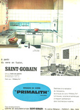 Publicité Advertising 25.03. 1960  Saint-Gobain briques de verre Primalith