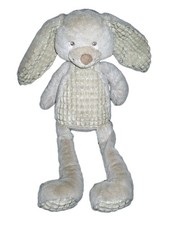 Peluche doudou lapin gris Nicotoy 579/99827 Idem Tex Baby 45 cm