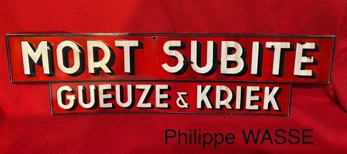 Superbe plaque metale mort - superbe,